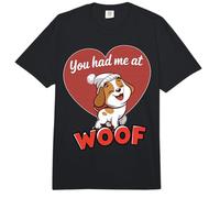 You Had Me at Woof - Adorable Puppy Love Dog Lovers Comfort Colors Adult Heavyweight T-Shirt