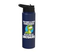 You Have A Dog I Raise Tiny Dinosaurs Funny Bearded Dragon Stainless Steel Insulated Water Bottle