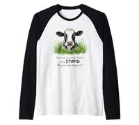 You Have A Lifetime to Be Silly Why Not Take Today Off Cow Raglan Baseball Tee
