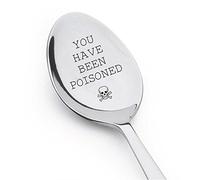 You Have been Poisoned - Silverware Spoon - Skull Crossbones Eat At Your Own Risk Funny Spoon Gift - Spoon Gift