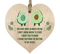 You Have Done So Much For Me Hanging Wooden Heart Sign Plaques with Quotes