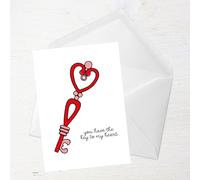 You Have The Key To My Heart Greetings Card - Large Card