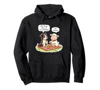 YOU HERD ME FUNNY DOG AND SHEEP PUN Pullover Hoodie