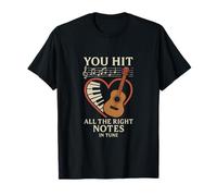 You Hit All The Right Notes Music Couple Graphic T-Shirt