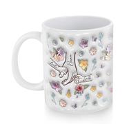 You Hold Our Hands Also Our Hearts, Personalized 2D Coffee Mug with Kids Name, Mama Coffee Cup, Coffee Cup, Mother’s Day Ceramic Mug, Custom Coffee Mug for Mom, Customized Gift for Mother’s Day