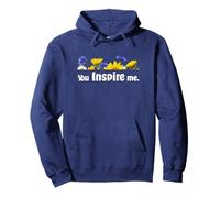"You Inspire Me" - Floral Design Pullover Hoodie