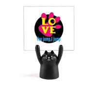 You Jump I Jump Titanic Art Deco Fashion Memo Holder Cartoon Black Cat Stand Decoration