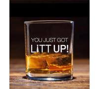 You Just Got Litt Up! - Louis-Litt - Harvey-Specter - Suits1 Cup - Funny Whiskey Glasses - Official Louis-Litt Cup As Seen On Suits- Gift For Whiskey Glasses Lovers Quote Gifts For Men & Women