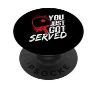 YOU JUST GOT SERVED Funny Ping Pong Vintage PopSockets Adhesive PopGrip