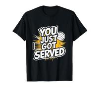 You Just Got Served Funny Volleyball Value Graphic T-Shirt, Men, Black, L