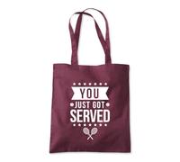 You Just Got Served Tennis Tote Shopping Bag 10 Litres Capacity 42 x 38cm
