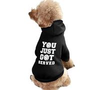You Just Got Served Volleyball Warm Dog Hoodie Cute Dog Costume Sweatshirt Cozy Pet Clothes S
