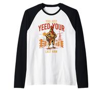 You Just Yeed Your Last Haw Funny Western Cowboy Rooster Raglan Baseball Tee