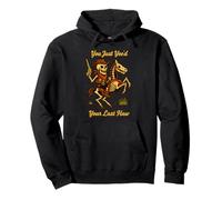 You Just Yee'd Your Last Haw Skeleton Cowboy Horse Halloween Pullover Hoodie