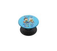 You Know Real Art When You See It Funny Kid Painter PopSockets Adhesive PopGrip