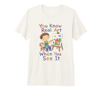 You Know Real Art When You See It Funny Kid Painter Premium T-Shirt