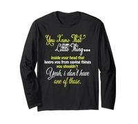 You Know The Little Thing Cool Graphic Sarcastic Novelty Long Sleeve T-Shirt