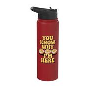 You Know Why I'm Here Deviled Egg Fun Stainless Steel Insulated Water Bottle