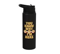 You Know Why I'm Here Deviled Egg Fun Stainless Steel Insulated Water Bottle