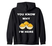 You Know Why I'm Here Deviled Egg Funny Thanksgiving Dinner Zip Hoodie
