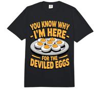 You Know Why I'm Here for The Deviled Eggs Comfort Colors Adult Heavyweight T-Shirt