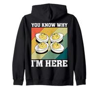 You Know Why I'm Here Love Deviled Egg Autumn Thanksgiving Zip Hoodie
