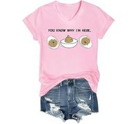You Know Why I'm Here Shirt, Deviled Eggs Shirt Deviled Eggs Graphic Tees for Men Women Short Sleeve Tops (UK, Alpha, S, Regular, Regular, I)
