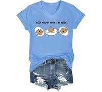 You Know Why I'm Here Shirt, Deviled Eggs Shirt Deviled Eggs Graphic Tees for Men Women Short Sleeve Tops (UK, Alpha, S, Regular, Regular, B)
