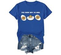 You Know Why I'm Here Shirt Deviled Eggs Shirt Unisex Graphic Tee Royal Blue