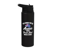 You Know You are Aussie When Yeah Nah Makes Sense Australian Stainless Steel Insulated Water Bottle