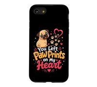 You Left Paw Prints on My Heart Pug Lover Case for iPhone SE (2020) / 7/8