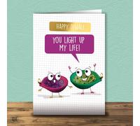 You Light Up My Life - Cute Diwali Card