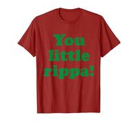 You Little Rippa Australia Slang Aussie Design Australian T-Shirt, Men, Cranberry Red, Medium