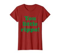 You Little Rippa Australia Slang Aussie Design Australian T-Shirt, Women, Cranberry Red, Medium