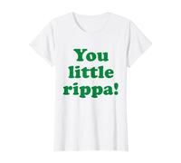 You Little Rippa Australia Slang Aussie Design Australian T-Shirt, Women, White, Large