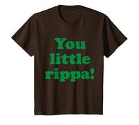 You Little Rippa Australia Slang Aussie Design Australian T-Shirt, Youth, Brown, 3T