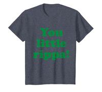 You Little Rippa Australia Slang Aussie Design Australian T-Shirt, Youth, Heather Blue, Small