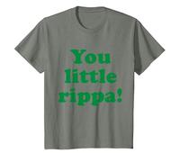 You Little Rippa Australia Slang Aussie Design Australian T-Shirt, Youth, Olive Heather, Large