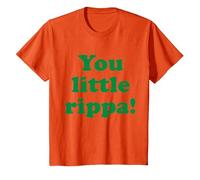 You Little Rippa Australia Slang Aussie Design Australian T-Shirt, Youth, Orange, Large