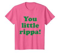 You Little Rippa Australia Slang Aussie Design Australian T-Shirt, Youth, Pink Heather, Large