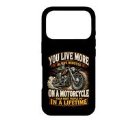 You Live More on a Motorcycle in Five Minutes Biker Design Case for iPhone 17 Pro