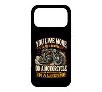 You Live More on a Motorcycle in Five Minutes Biker Design Case for iPhone 17 Pro Max