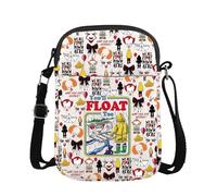 You’ll Float Too Horror Clown Gift Horror Movie Fans Gift Horrible Face Theme Clown Lover Crossbody Bag, Float Too Cb