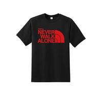 You’ll Never Walk Alone T-Shirt | Liverpool Fan Unisex Tee | Quality Printed Football Shirt for Men Women Kids | Regular Fit Short Sleeve 100% Cotton Top | Supporters Gift for Match Day & Birthdays