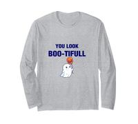 You Look Boo-tiful Halloween Illustration Graphic Designs Long Sleeve T-Shirt