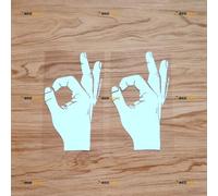 You Looked Circle Game Sticker Decal Vinyl Funny - 2 Pack White 15.2cm - for Car Boat Laptop Cup No Background Die-Cut