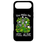You Make Me Feel Alive Plant Lover Skeleton Goth Gardener Case for iPhone Air