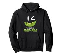 You Make Me Hap-pea I Vegan Vegan Vegetarian Vegetables Peas Pullover Hoodie