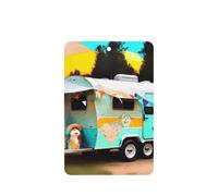 You Make Me Happy Camper Printing 10 Pcs Car Air Freshener Hanging Sheets Scented Hanging Sheets With Rope For Home