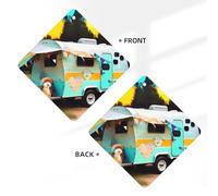 You Make Me Happy Camper Printing 10 Pcs Car Air Freshener Hanging Sheets Scented Hanging Sheets With Rope For Home